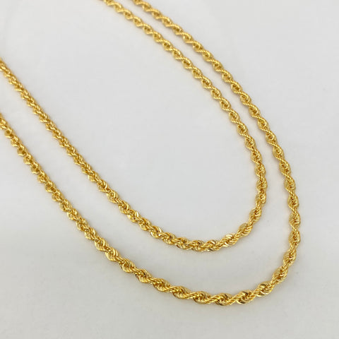 Cadena ● Lazo Oro amarillo 18k +1 / 4,15 Gr / 2,6 mm / 50 Cm †