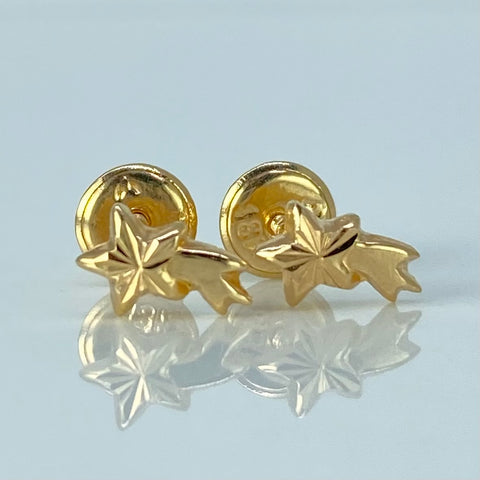 Topos Estrella Fugaz Oro amarillo y Oro blanco 0,57 Gr / 4,6 mm