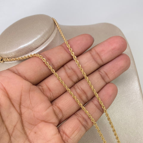 Cadena ● Lazo Oro amarillo 18k +1 / 5,15 Gr / 2,7 mm / 50 Cm *