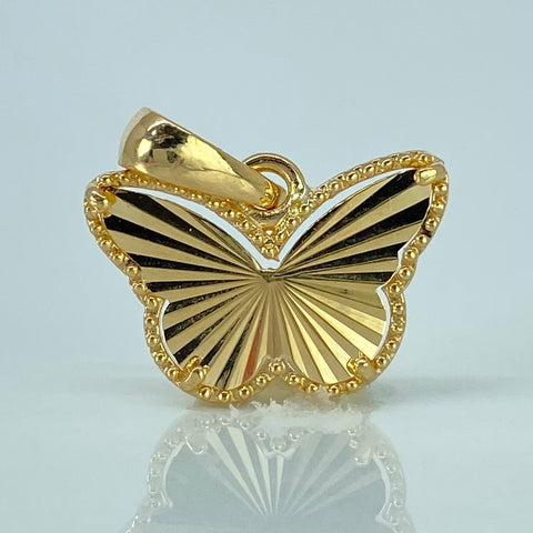 Dije Mariposa Diamantada Oro amarillo 1,6 Gr / 1,8 Cm