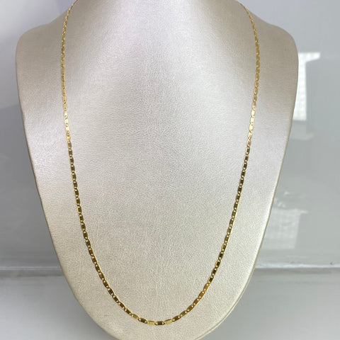 Cadena Italy Plana Oro amarillo 18k 5,86 Gr / 2,3 mm / 60 Cm *