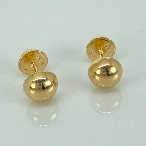 Topos Media Bola Lisa Oro amarillo 18k 0,54 Gr / 6 mm