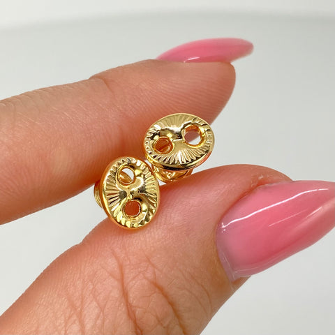 Topos GC Diamantados Oro amarillo 18k 0,85 Gr / 9 mm *