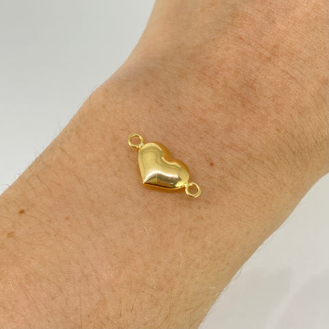Herraje Corazon Oro amarillo 18k 0,65 Gr / 1,9 Cm  *