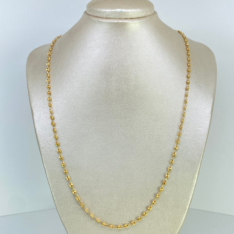 Cadena GC Diamantada Oro amarillo 18k 8,52 Gr / 3,1 mm / 60 Cm *