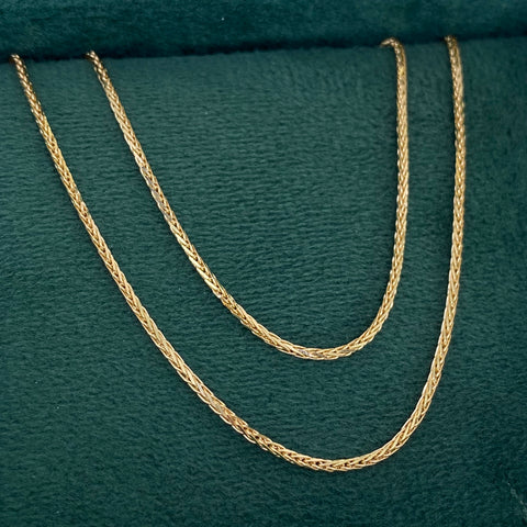 Cadena ● Franco Oro amarillo 18k +2 / 4 Gr / 1,2 mm / 45 Cm