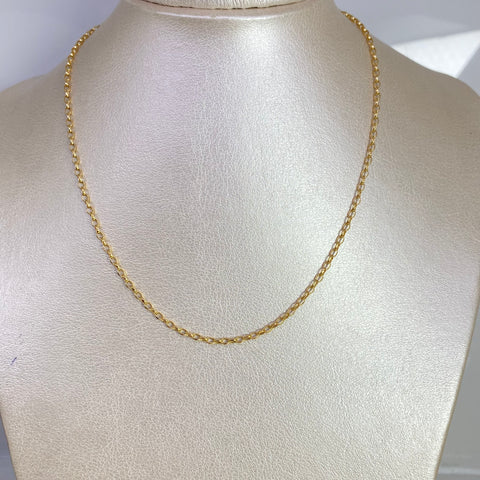 Cadena Italy Aro Seguido Oro amarillo 18k 1,72 Gr / 1,7 mm / 40 Cm *