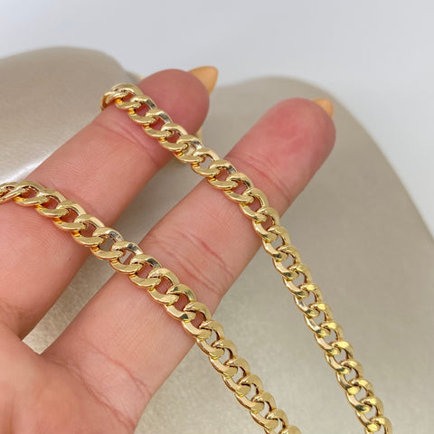 Cadena ● Cubana Oro amarillo 18k +1 / 5,55 Gr / 5,5 mm / 45 Cm