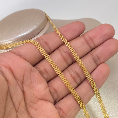 Cadena ● China Oro amarillo 18k 7,01 Gr / 4,2 mm / 60 Cm †