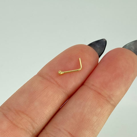 Piercing Bola / Oro Amarillo 18k (Joya) / 0,10gr / 2mm / (Nariz)