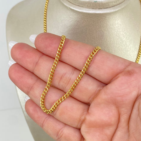 Cadena ● Cubana Oro amarillo 18k 6,88 Gr / 2,9 mm / 60 Cm *