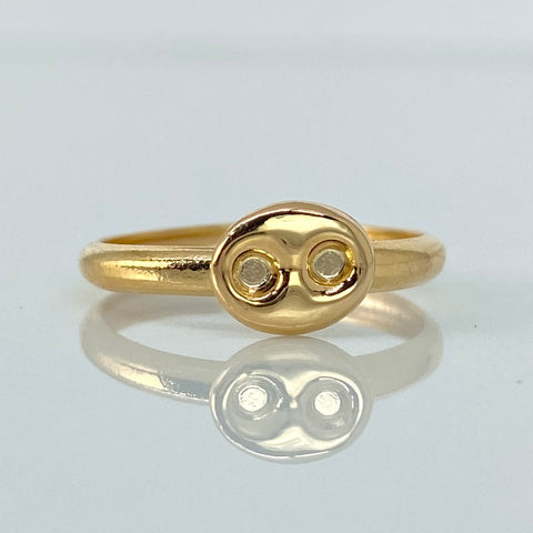 Anillo GC Oro amarillo 18k / Talla 6 3/4 / 0,9 Gr