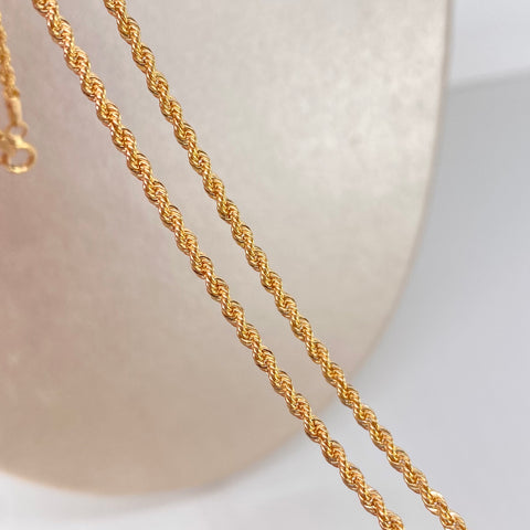 Cadena ● Lazo Oro amarillo 18k +1 / 2,6 Gr / 2,1 mm / 45 Cm