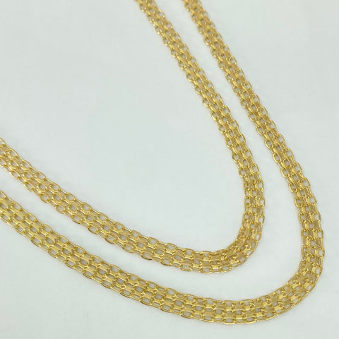 Cadena ● China Oro amarillo 18k 13,7 Gr / 4,8 mm / 60 Cm †