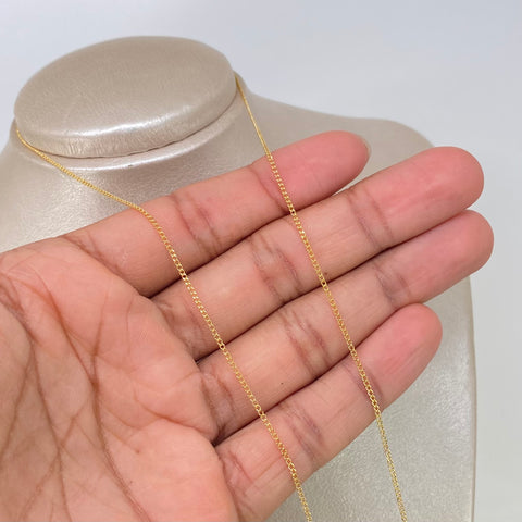 Cadena ● Cubana Oro amarillo 18k 1,5 Gr / 1,2 mm / 60 Cm