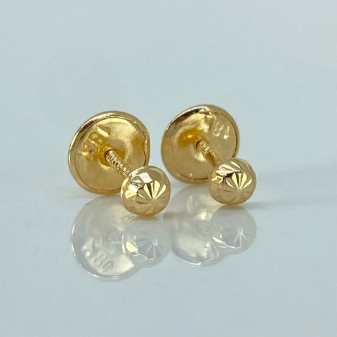 Topos Media Bolas Diamantadas Oro amarillo 0,4 Gr / 3 mm *