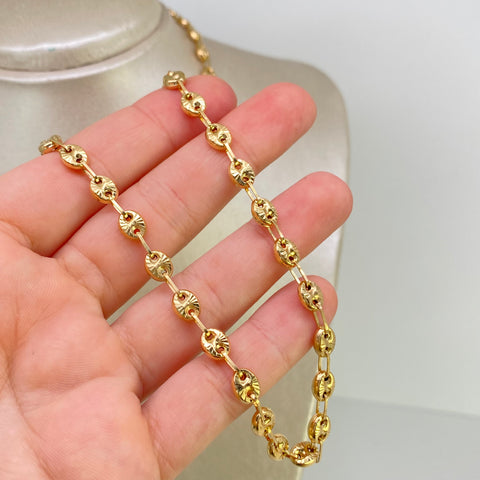 Cadena GC Diamantada Oro amarillo 18k 13,05 Gr / 4,5 mm / 60 Cm