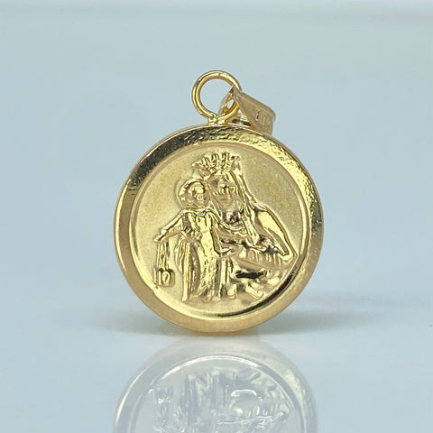 Dije Sagrado Corazon Virgen Del Carmen Oro amarillo 0,95 Gr / 2,4 Cm *