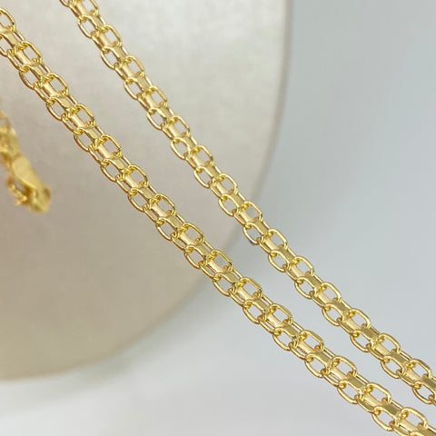 Cadena ● China Oro amarillo 18k 4,97 Gr / 3,2 mm / 50 Cm
