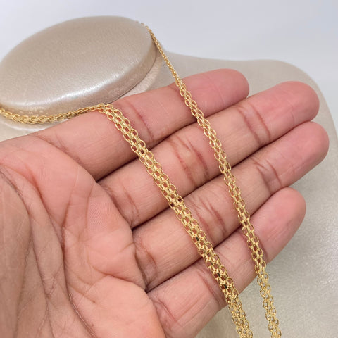 Cadena ● China Oro amarillo 18k 8,05 Gr / 4,7 mm / 50 Cm †