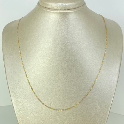 Cadena ● Aro Seguido Oro amarillo 18k 1,08 Gr / 0,8 mm / 60 Cm *