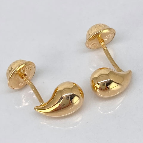 Topos Gotas Oro amarillo 18k 0,7 Gr / 5 mm *