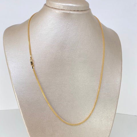Cadena ● Franco Oro amarillo 18k +2 / 3,85 Gr / 1,6 mm / 50 Cm †