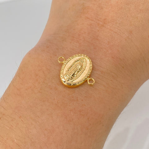 Herraje Virgen Guadalupe Oro amarillo 1,12 Gr / 2 Cm †