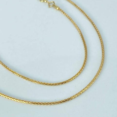 Cadena ● Franco Oro amarillo 18k +2 / 4,7 Gr / 1,1 mm / 60 Cm †