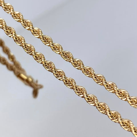 Cadena ● Lazo  Oro amarillo 18k +1 / 3,6 Gr / 2,1 mm / 45 Cm