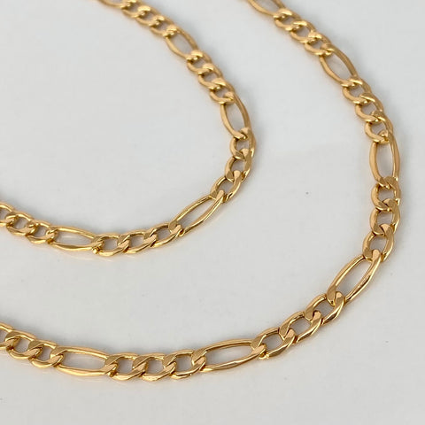 Cadena ● Tres Por Uno 3x1 CT Oro amarillo 18k 7,88 Gr / 3,8 mm / 60 Cm