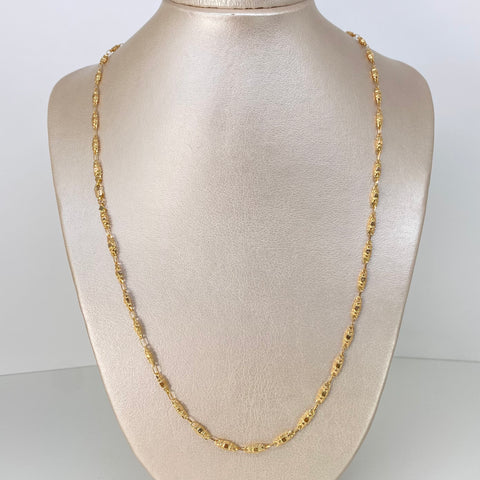 Cadena Rustico Eslabones Oro amarillo 5,73 Gr / 3,7 mm / 60 Cm †