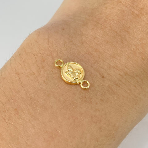 Herraje Angel De La Guarda Oro amarillo 18k 0,36 Gr / 1,5 Cm *