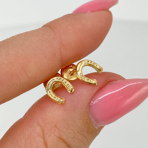Topos Herradura Caballo Oro amarillo 18k 0,55 Gr / 6 mm