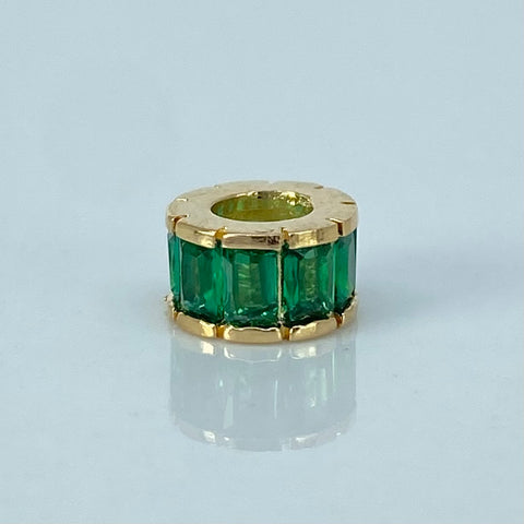 Herraje Cilindro Circones Verdes Oro amarillo 0,91 Gr / 0,4 Cm †
