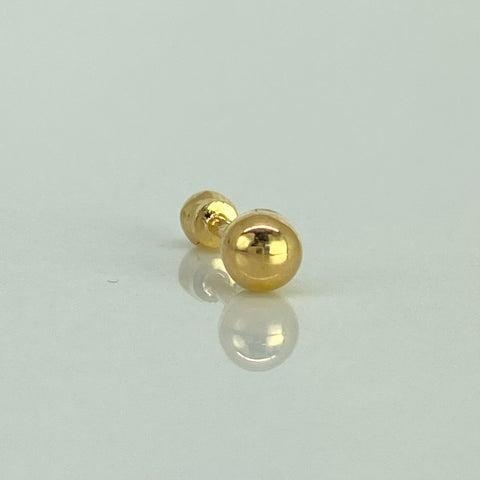 Piercing Bola / Oro Amarillo 18k (Joya) / 0,35gr / 4mm / (Oreja)