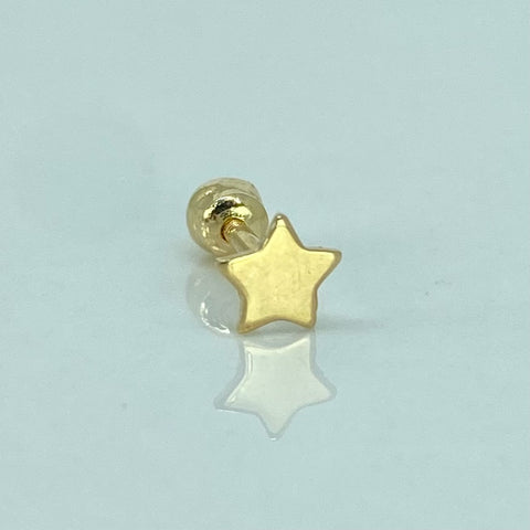 Piercing Estrella / Oro Amarillo 18k (Joya) / 0,3gr / 0.9cm / (Oreja)