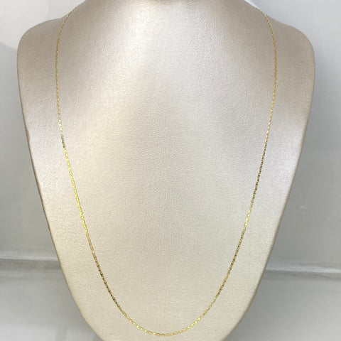 Cadena Italy Plana Oro amarillo 18k 2,0 Gr / 1,1 mm / 60 Cm *