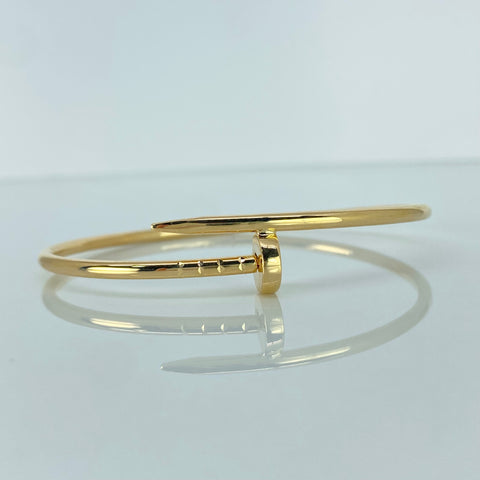 Pulso ● Clavo CT Oro amarillo 18k +3 / 7,35 Gr / 20 Cm *