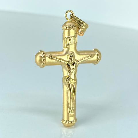 Dije Cruz Oro amarillo 18k 5 Gr / 6,3 Cm  †