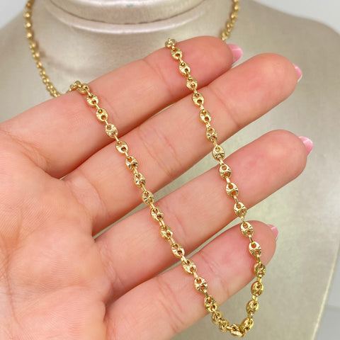 Cadena GC Diamantada Oro amarillo 18k 7,08 Gr / 3 mm / 45 Cm *