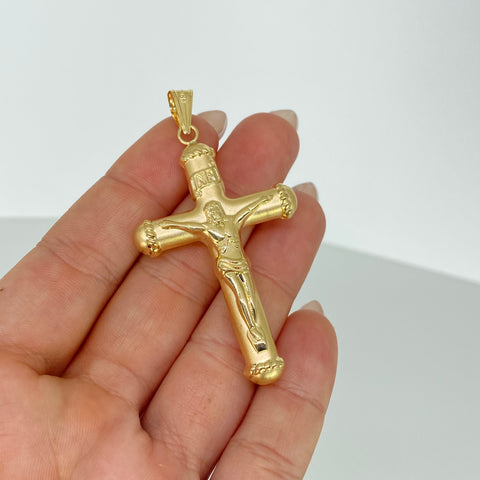 Dije Cruz Oro amarillo 18k 5 Gr / 6,3 Cm  †