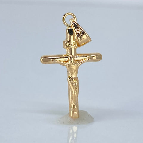 Dije Cruz Cristo Oro amarillo 0,75 Gr / 2,9 Cm