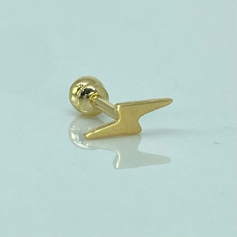 Piercing Rayo / Oro Amarillo 18k (Joya) / 0,25gr / 0.9cm / (Oreja)