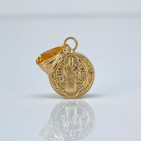 Dije San Benito Oro amarillo 0,56 Gr / 1,9 Cm *