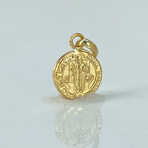 Dije San Benito Oro amarillo 18k 0,45 Gr / 1,5 Cm *