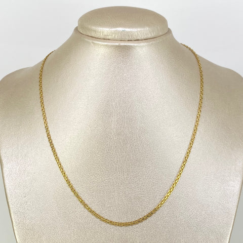 Cadena ● China Oro amarillo 18k 5,71 Gr / 2,4 mm / 45 Cm