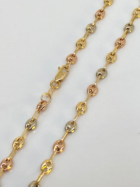 Cadena GC Tres oros 18k 4,46 Gr / 3 mm / 46,5 Cm