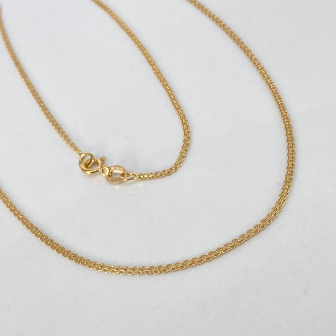 Cadena ● China Oro amarillo 18k 3,32 Gr / 1,4 mm / 60 Cm †