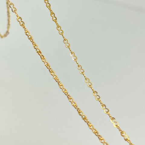 Cadena ● Infinito Oro amarillo 18k 1,92 Gr / 1 mm / 45 Cm *